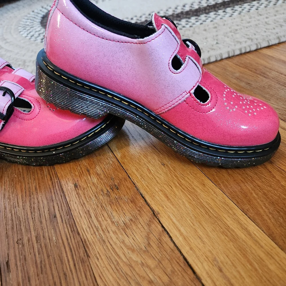 Dr. Martens 31600 Pink Mary Jane Shoes